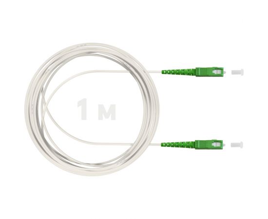 Оптический патч-корд KSC LIGHT PON SC/APC-SC/APC SM G.657A1 (9/125) Simplex 3.0 мм LSZH - 1 м PO-SM7A1-SX3-SCA-SCA-1 – изображение 2