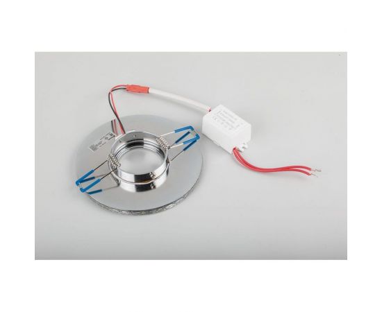 Встраиваемый потолочный светильник FERON со светодиод подсветкой, прозрач, хром, CD970 29666 – изображение 2