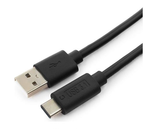 Кабель usb Cablexpert usb2.0 am/type-c, qc 3.0, 36w, 3a, 1м, черный, без инд. упак., CCP-USB2-AMCM-1M-0 – изображение 2