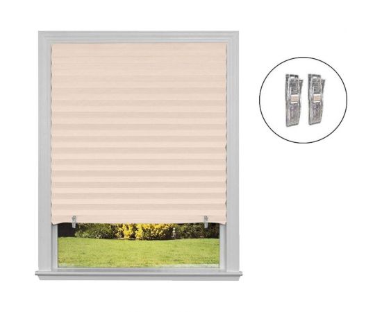 Самоклеящиеся шторы-плиссе Рыжий кот skandi, размер 60x180 см, цвет бежевый 106248 – изображение 2