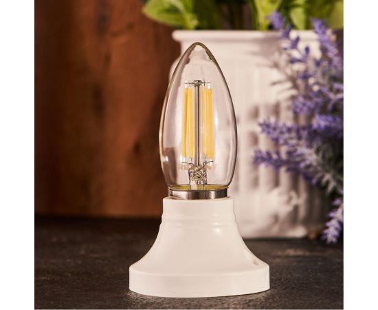 Филаментная лампа REXANT Свеча CN35 9.5 Вт 4000K E27 604-094 – изображение 2