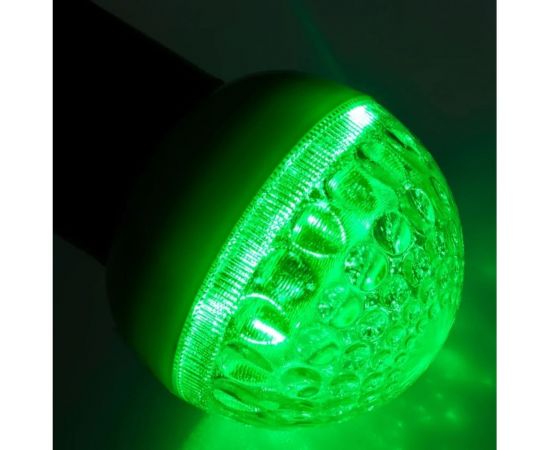 Светодиодная лампа-шар для украшения NEON-NIGHT диаметр 50 мм, цоколь е27, 9 LED, 1 Вт зеленая 405-214 – изображение 2