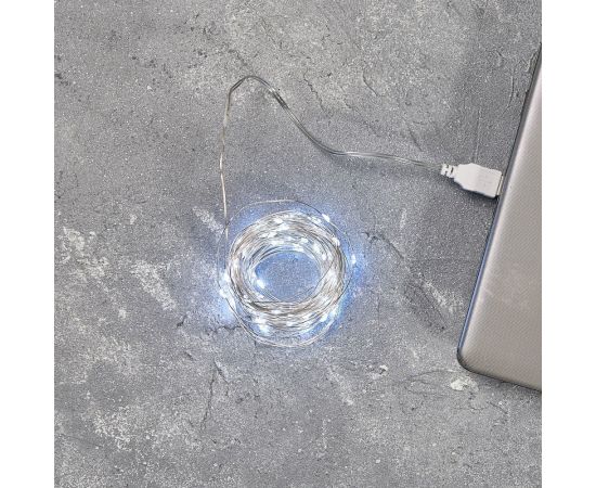 Гирлянда NEON-NIGHT Роса 5м, 50LED, USB, белое свечение 315-965 – изображение 22