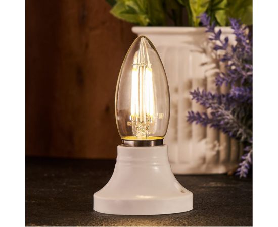 Филаментная лампа REXANT Свеча CN35 9.5 Вт 4000K E27 604-094 – изображение 3