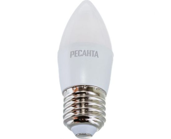 Светодиодная лампа Ресанта LL-R-C37-6W-230-3K-E27 (свеча, 6Вт, тепл., Е27) 76/1/9 – изображение 3