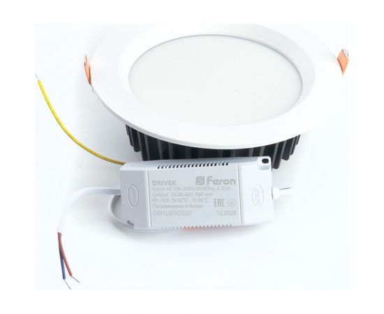 Встраиваемый светильник FERON светодиод 30W, 2700Lm, 4000K, 90 гр, белый, AL253 32627 – изображение 3