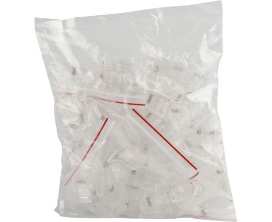 Коннектор ЭРА Джек RJ-1 RJ-45 8P8C CAT 5e 100 шт Б0048299 – изображение 3