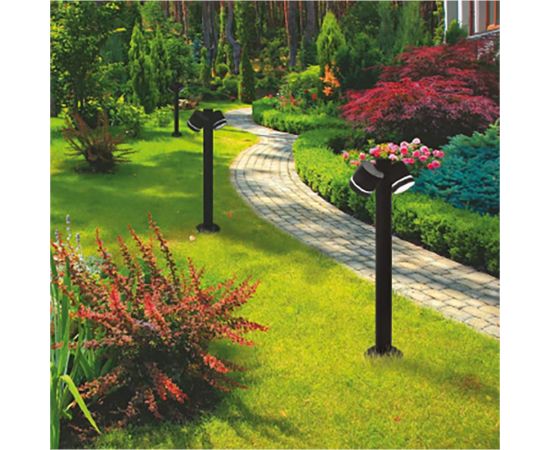 Садово-парковый светильник FERON DH1006, столб, 2хGX53 230V, черный, 11711 – изображение 3
