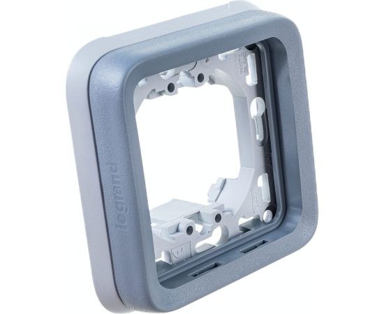 Рамка Legrand 1-м Plexo с суппортом, серая Leg 069681 125009 – изображение 4