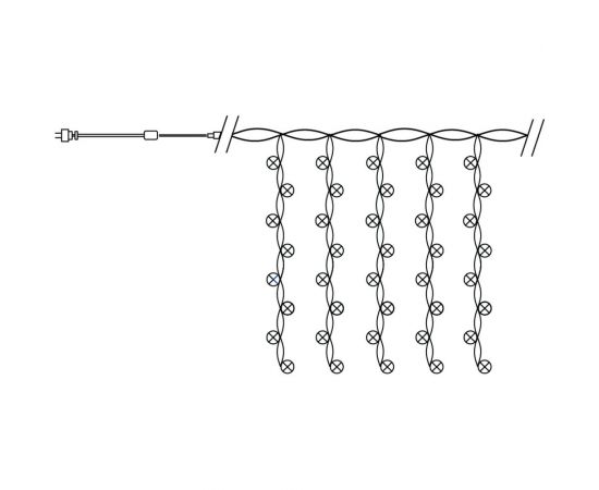 Гирлянда FERON 230V 204 LED 5000K, эффект стробов, IP44 , шнур 3м, CL19 32332 – изображение 4