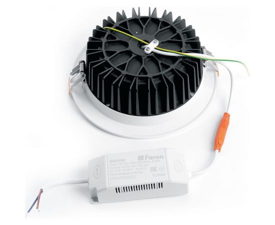 Встраиваемый светильник FERON светодиод 30W, 2700Lm, 4000K, 90 гр, белый, AL253 32627 – изображение 4