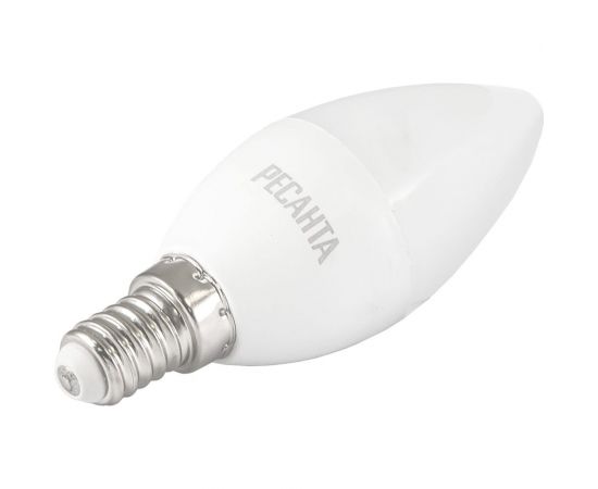 Светодиодная лампа Ресанта LL-R-C37-7W-230-3K-E14 (свеча, 7Вт, теплый, Е14) 76/1/5 – изображение 4