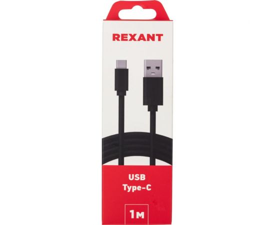 Кабель REXANT USB Type-C - USB черный 1 м 18-1881 – изображение 5