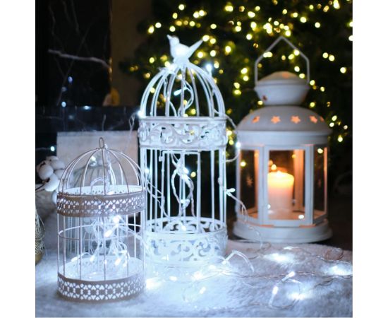 Светодиодная гирлянда NEON-NIGHT Твинкл-Лайт 8 режимов, 6м, 40 LED, прозрачный провод, белый 303-175 – изображение 5