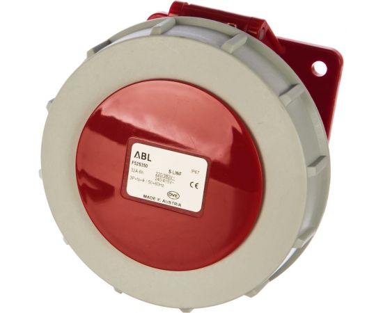 Фланцевая розетка ABL 5P 32A 400V, IP67 F52S350 