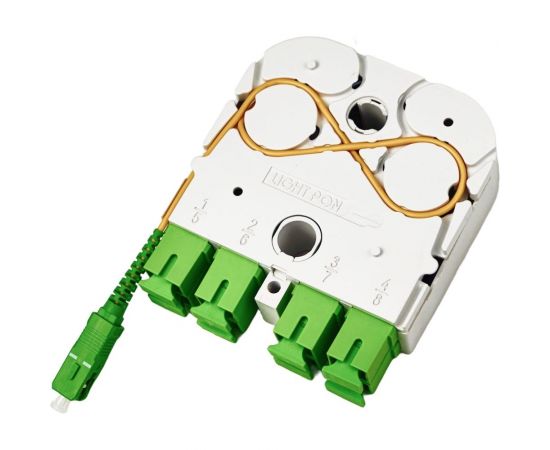 Универсальный сплиттерный модуль KSC LIGHT PON УСМ 1x4 SC/APC на 4 абонента KSC-USM-4 