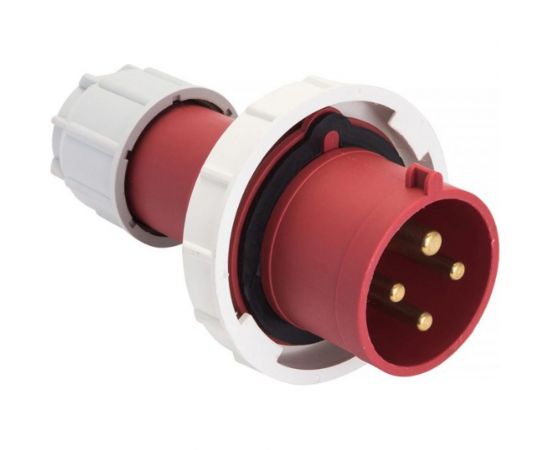 Переносная вилка EKF PROxima 0342, 3Р+РЕ, 63А, 380В, IP67, SQ ps-0342-63-380 