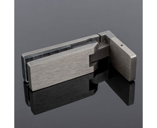 Петля стена-стекло SERVICE PLUS открывание 90, графит матовый, sus304 P03-106GRF/sus304 