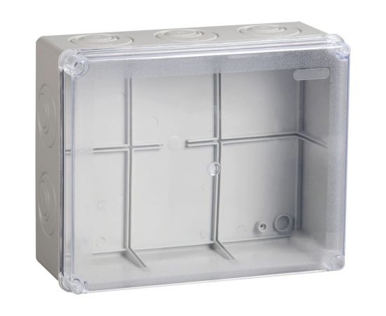Распаячная коробка IEK км41276 о/п 240x195x90мм прозр. кр. ip55 UKO10-240-195-090-K51-55 