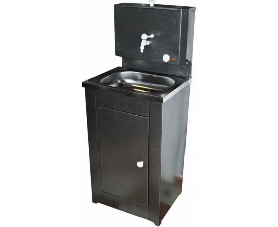 Дачный умывальник Вихрь КОМФОРТ, с подогревом, нержавеющая мойка, цвет серебро 74/4/8 