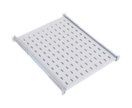 Перфорированная выдвижная полка с телескопическими направляющими ЦМО глубина 620 мм ТСВ-62 