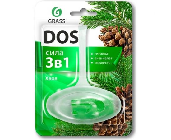 Подвесной блок для унитаза Grass DOS 3 в 1 "Хвоя" 125851 