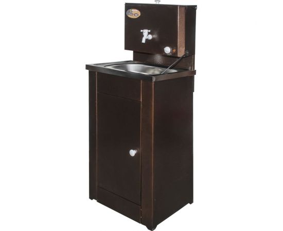 Дачный умывальник Вихрь КОМФОРТ с подогревом, нержавеющая мойка, цвет медь 74/4/7 