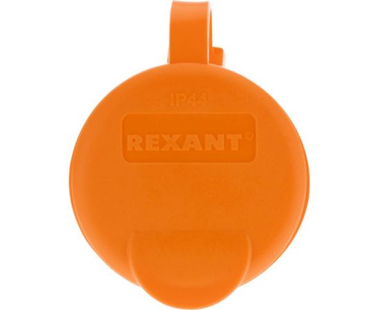 Переносная влагозащищенная розетка REXANT с крышкой, с заземлением, 16 А, IP44, каучук оранжевая 111-123 – изображение 11