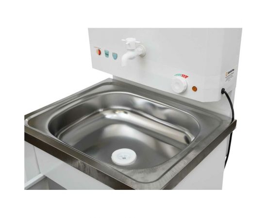 Дачный умывальник Вихрь КОМФОРТ с подогревом, нержавеющая мойка, цвет белый 74/4/6 – изображение 11