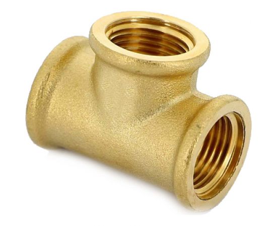 Тройник В 2 латунный Uni-Fitt 615G7770 – изображение 2