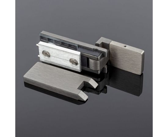 Петля стена-стекло SERVICE PLUS открывание 90, графит матовый, sus304 P03-106GRF/sus304 – изображение 2