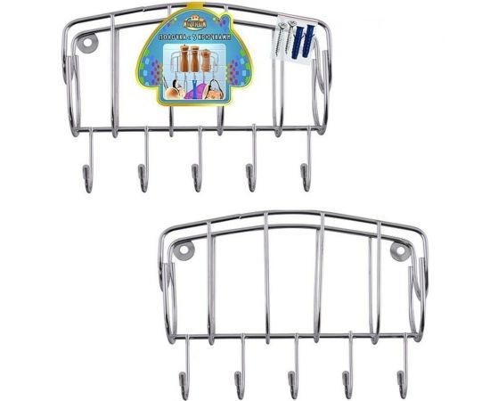 Полочка МУЛЬТИДОМ с 5 крючками AN52-21 – изображение 2