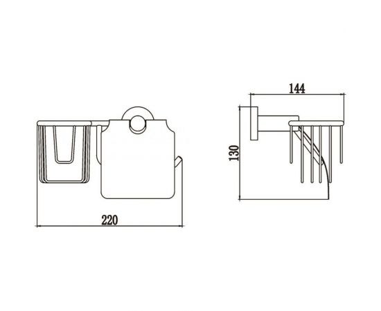 Держатель для туалетной бумаги и освежителя воздуха Savol S-R08751 23232 – изображение 2