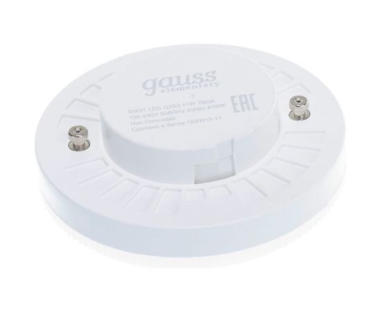 Лампа Gauss LED Elementary GX53 11W 830lm 4100K 83821 – изображение 3