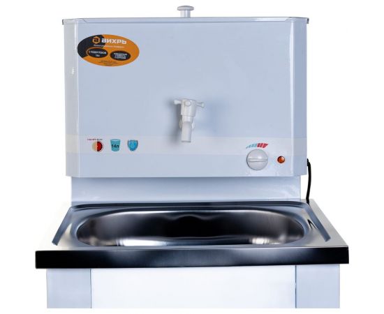 Дачный умывальник Вихрь КОМФОРТ с подогревом, нержавеющая мойка, цвет белый 74/4/6 – изображение 3