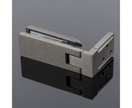 Петля стена-стекло SERVICE PLUS открывание 90, графит матовый, sus304 P03-106GRF/sus304 – изображение 3