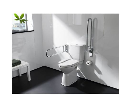 Унитаз-компакт ROCA ACCESS 34P23800Y горизонтальный выпуск, сиденье с крышкой SC 00000076681 – изображение 4