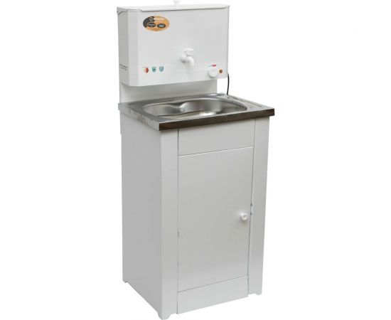 Дачный умывальник Вихрь КОМФОРТ с подогревом, нержавеющая мойка, цвет белый 74/4/6 – изображение 6