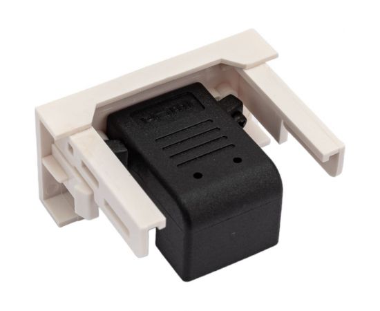 Вставка LANMASTER Mosaic 22.5x45, с угловым адаптером HDMI, мама-мама, белая LAN-WA-LP-HD90CP-WH – изображение 6