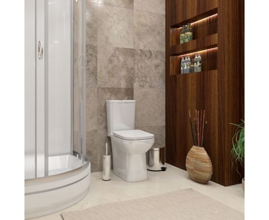 Напольный унитаз Teymi Kati безободковый, сиденье микролифт T40703 ЦБ-00267140 – изображение 6