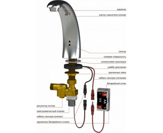 Автоматический смеситель Kopfgescheit KR5151V-DC – изображение 7