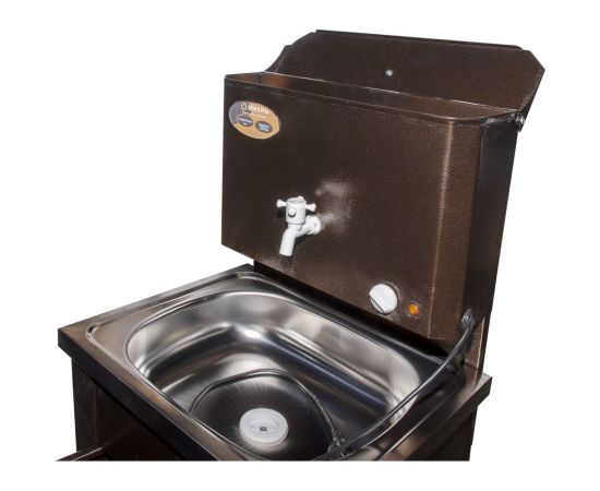 Дачный умывальник Вихрь КОМФОРТ с подогревом, нержавеющая мойка, цвет медь 74/4/7 – изображение 9