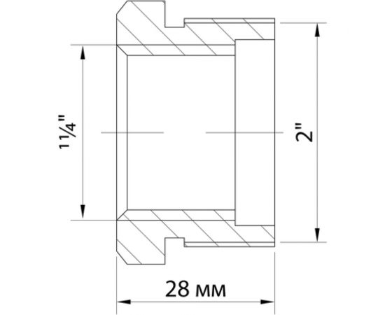 Футорка VRT 2-1 1/4 нар/вн никель -1902-005032 505343 – изображение 9
