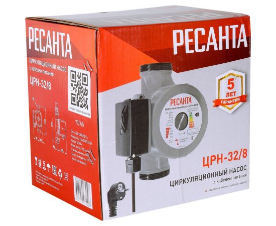 Циркуляционный насос Ресанта ЦРН-32/8 77/7/5 – изображение 10