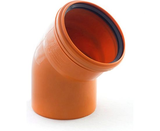Отвод наружной канализации RTP 200 мм, 45 градусов 11662 