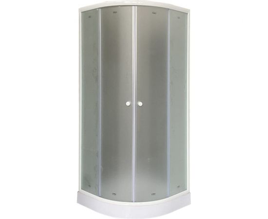 Душевое ограждение PARLY ZF81 80x80см низкий поддон, профиль белый, стекло матовое 9443 