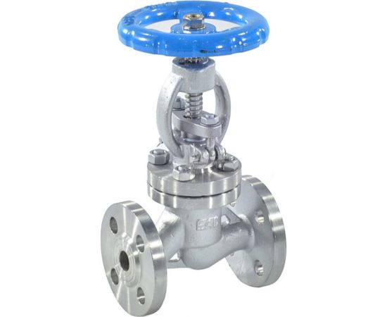 Запорный клапан DN.ru 15нж22нж ду15 ру40 стальной, фланцевый, штурвал D090-01273 