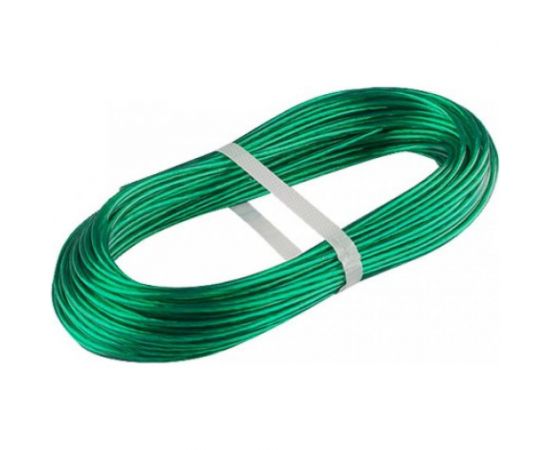 Металлополимерный цветной трос Tech-Krep 3мм 20м зеленый - накл. 136598 
