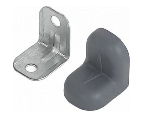 Крепежный уголок с пластиковой крышкой Tech-Krep 20x20 серый 4 шт. пакет 147869 