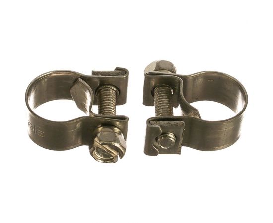 Металлические хомуты СИБРТЕХ, MINI 10-12мм, ширина 9мм, винтовой, W4, 2шт, 475033 
